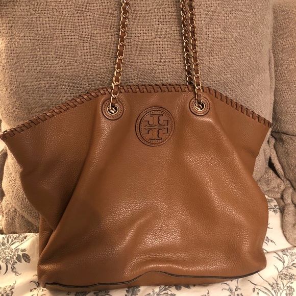 Tory Burch Handbags - Tory Burch soft brown leather shoulder bag